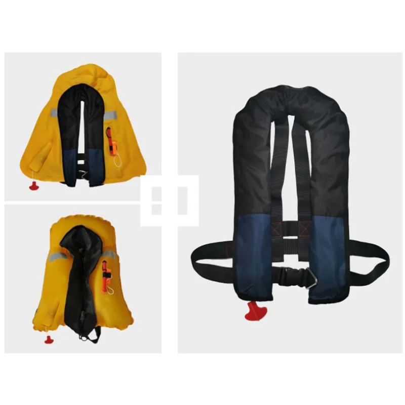 Inflatable Life Jacket Professional 150N Manual Vest Adult Fishing
