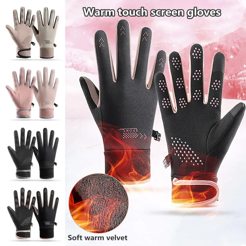 

Touchscreen Gloves for Texting Typing on Go Winter Warm Gloves for Men Women Non-slip Touchscreen Thermal Snow for Running