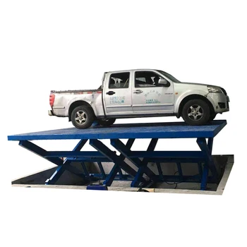 2Ton Load Hydraulic Scissor Lift Table Electric Lifting Platform Fixed Scissor Lift for Car