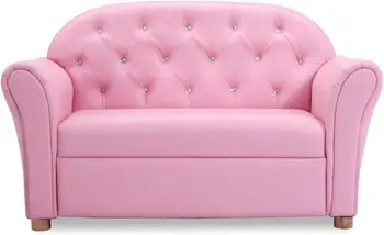 Kids 2-in-1 Pink Sofa 1