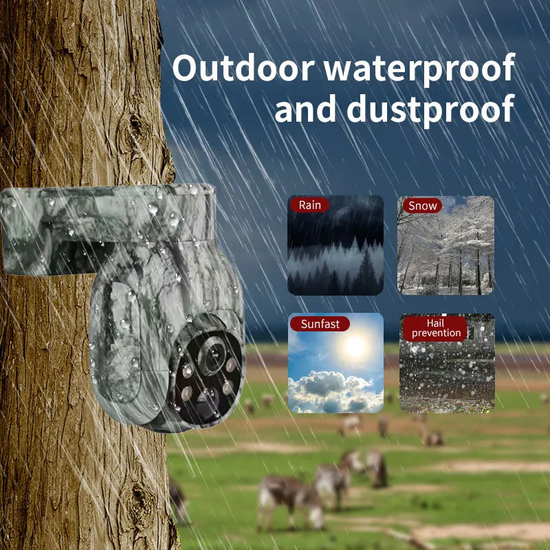 Ruibin camouflage 4G solar camera, low-power high-definition full-color monitor, waterproof wireless camera