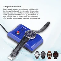 Démagnétiseur professionnel mécanique montre-bracelet démagnétiseur montre réparation démagnétisation outil 110/220v démagnétiseur de réparation de montre 1