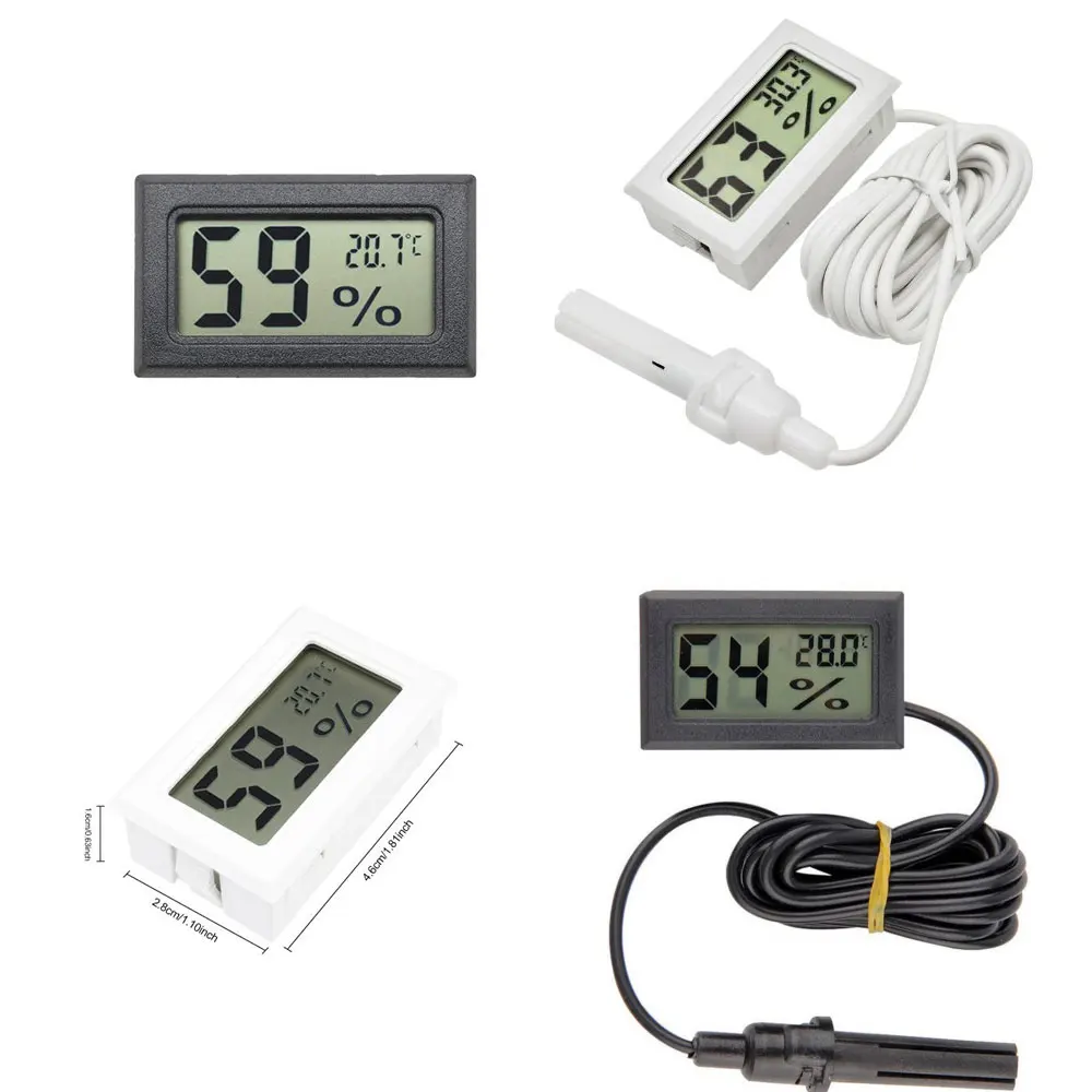 Mini Led Digital Thermometer, Hygrometer, Indoor Temperature