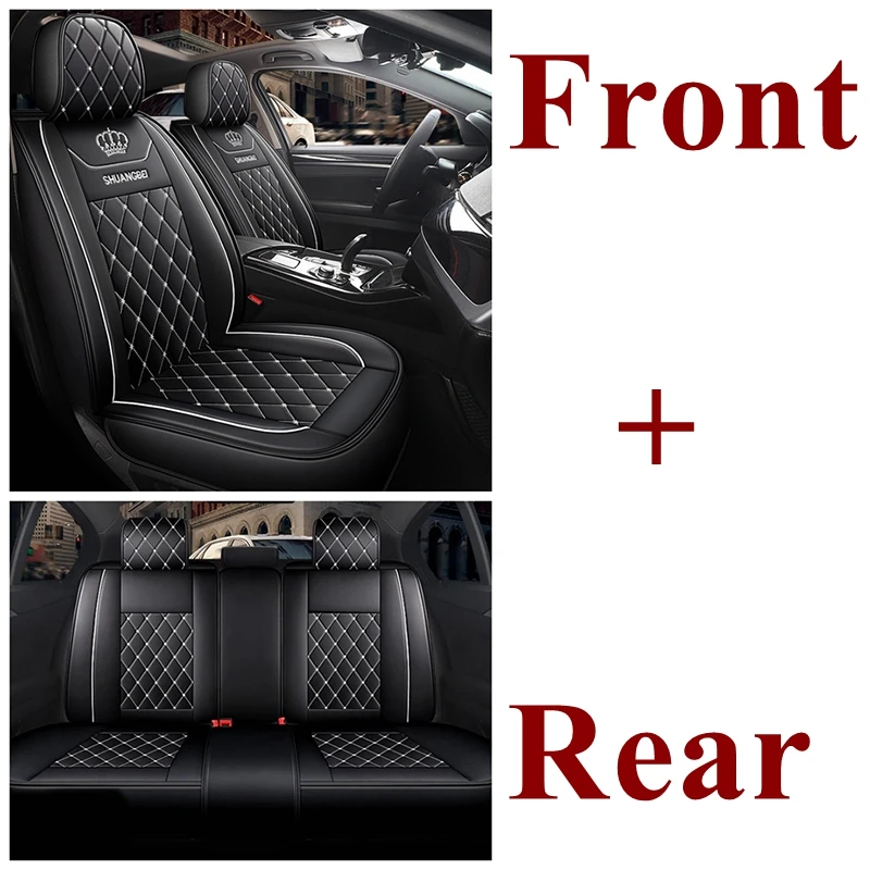 Car Seat Covers Full Set, Breathable Leather Seat Covers For Mercedes Benz Classe C C220 W203/C350 W203/C230 W203/C200 W203/C280 W203, 5 Seats Universal Seat Covers For Cars, Full Set Car Seat(B - View #7