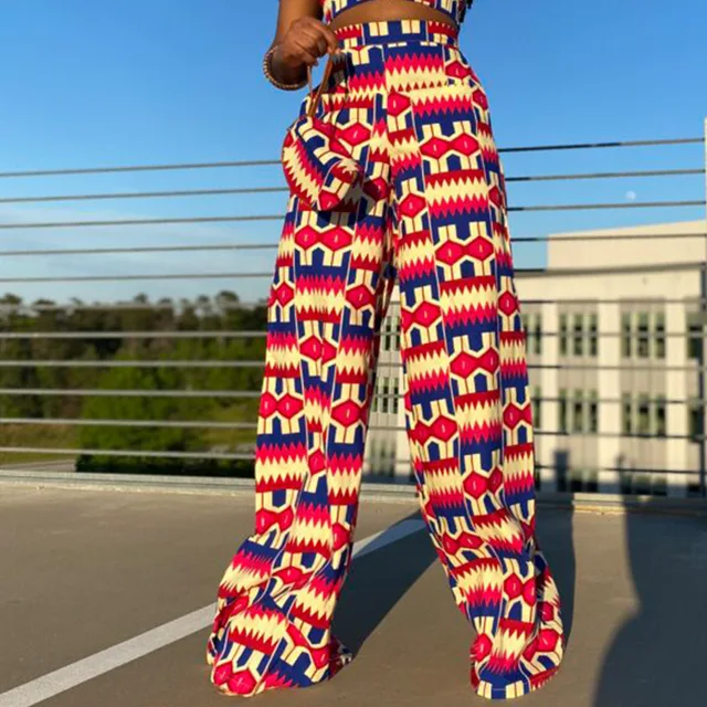 Chineye Loose High Waist Print Pant - Image 3