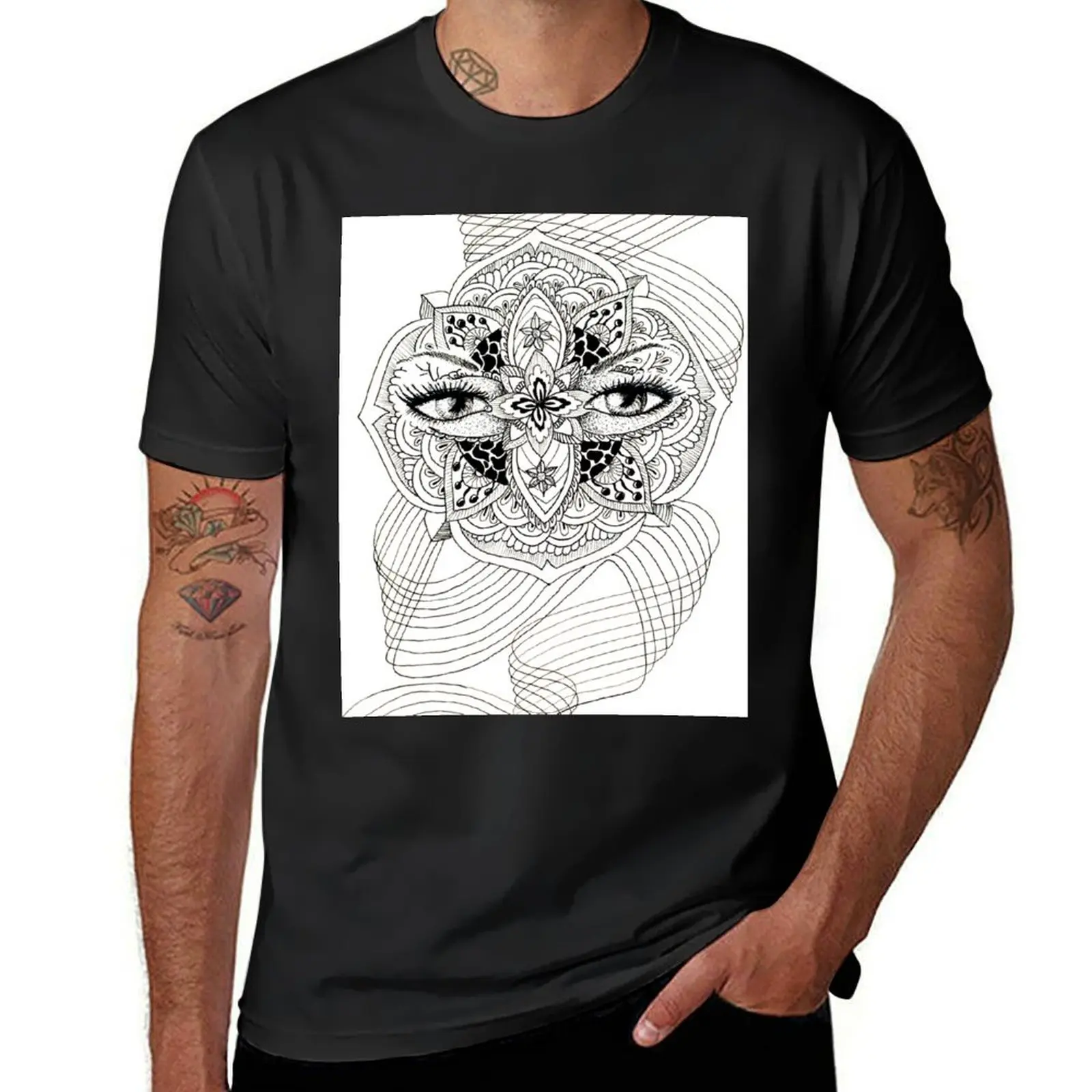 

Mandala T-Shirt graphics boys whites summer clothes Aesthetic clothing mens t shirts casual stylish