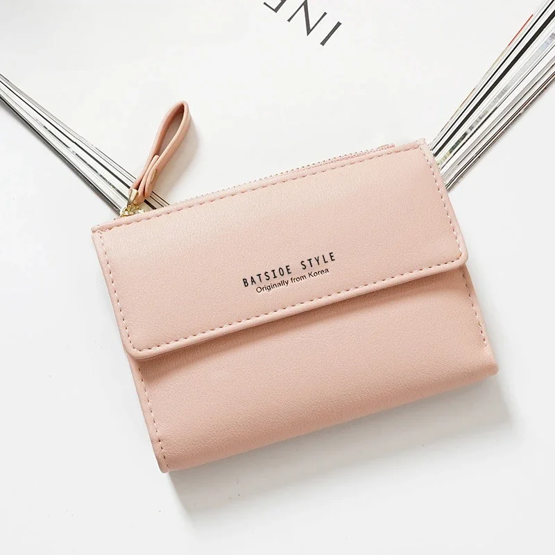 

New Women's Short Wallet Two-fold Women's Money Clip New Korean Version of Small Wallet Multi-card Compact Portable