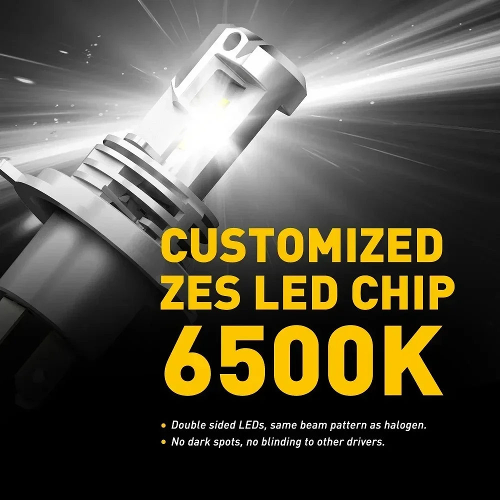 2Pcs H4 LED Headlight 30000LM Canbus Plug&Play High Low Beam Motorcycle Bulb H7 H11 H9 H8 9005 HB3 9006 HB4 6500K Car Lamp 24V