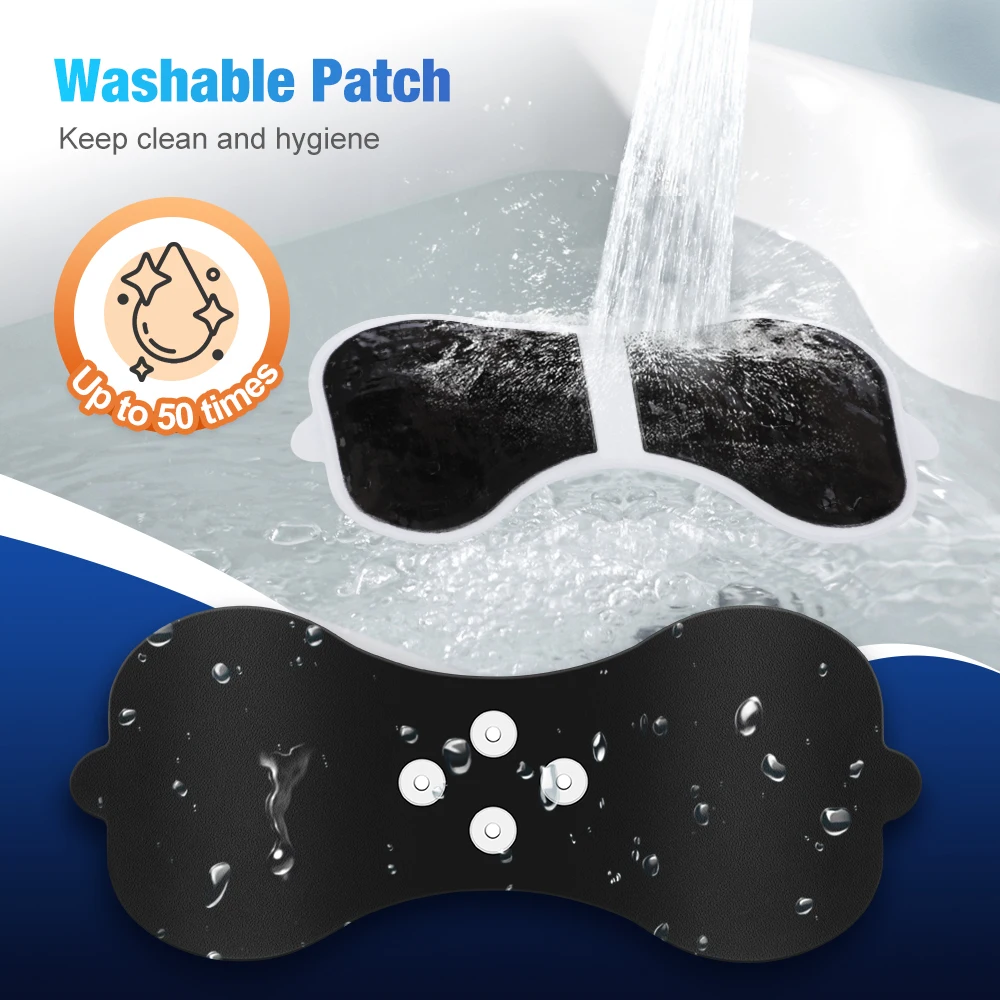Mini EMS Neck Shoulder Massager Heating Pulse Muscle Nerve Electrostimulator Reu