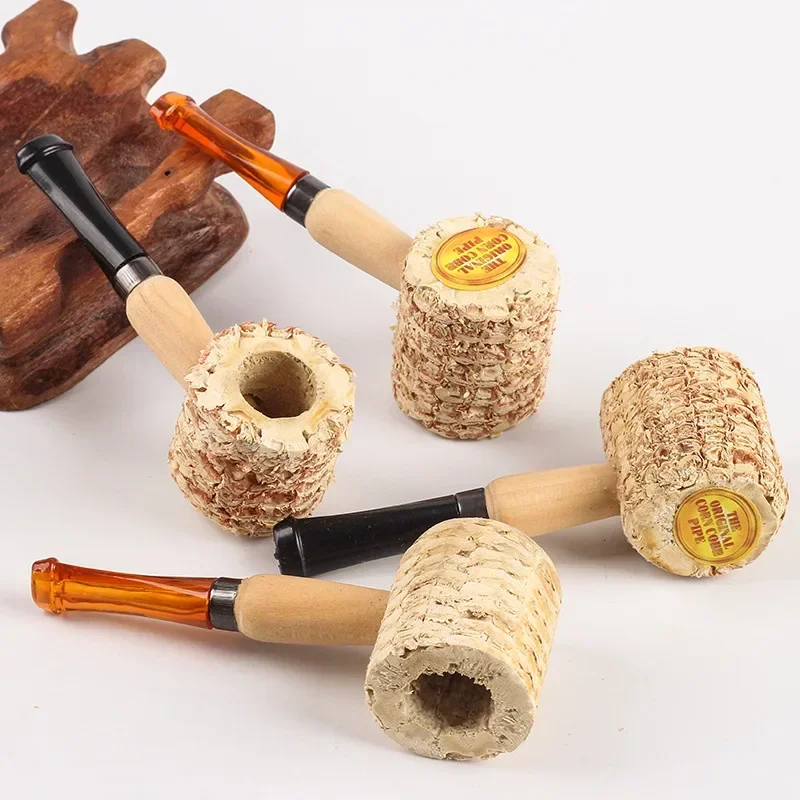 Creative Corn Cob Grass Smoking Pipe 10Pcs/Lot Portable Disposable Filter Natural Dry Herb Tobacco Pipes Smoke Accessories smoking accessories tobacco pipe tobacco smoking accessories herb smoking pipe smoking pipe