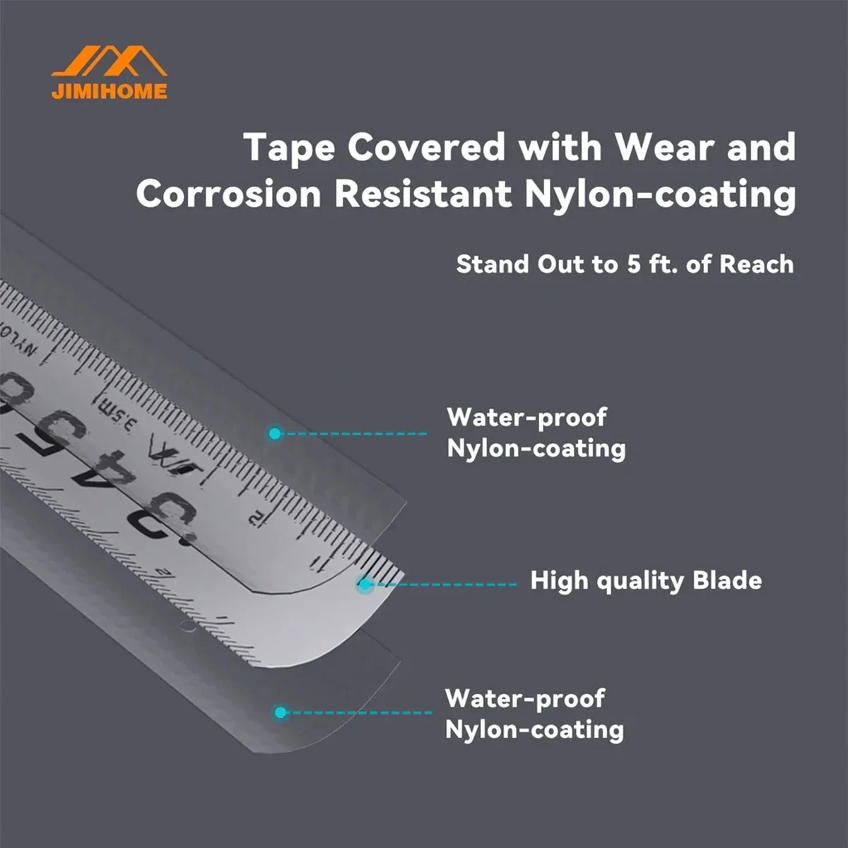 Metric Measuring Tape 3/5M High Precision Wear-resistant Steel Measuring Tape Lightweight Portable Hand Ruler tape measure measuring tape