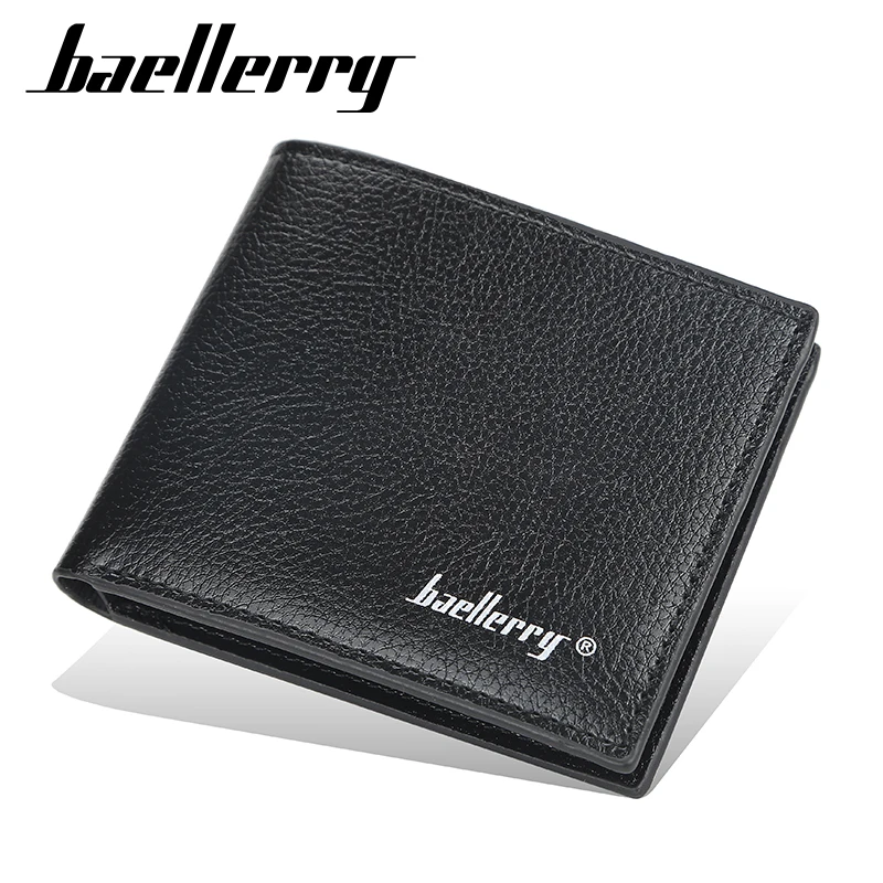New Men's Wallet Short Multi-card Coin Purse Fashion Casual Wallet Male YouthThin Horizontal Soft Wallet Men PU 3