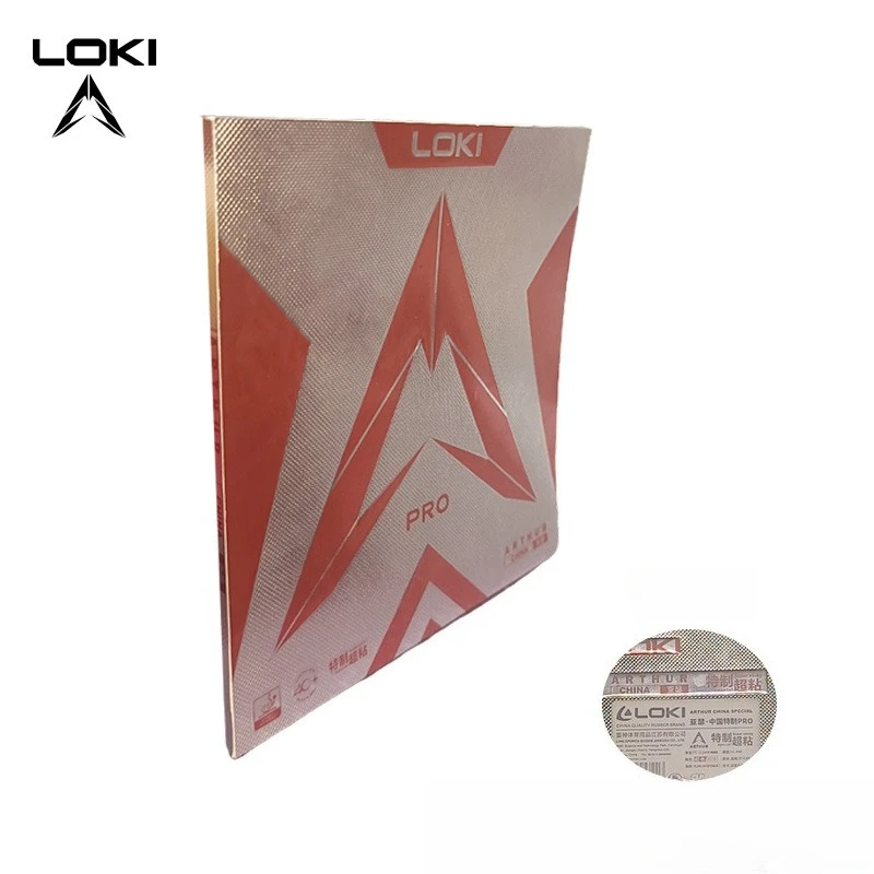 LOKI 아서 차이나 프로 탁구 러버 슈퍼 스티키 핌플스 인 위드 오렌지 케이크 스펀지 핑퐁 러버 (빠른 공격 루프용)