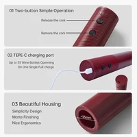 Electric Wine Bottle Opener Automatic Red Wine Corkscrew Rechargeable Wine Opener One-click Button Wine Tools Kitchen Products 5