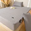 Waterproof Throw Mattress Cover Cotton Soybean Fiber Bed Fitted Sheet Mattress Protector Single/Double/Queen/King 150/160/200 2