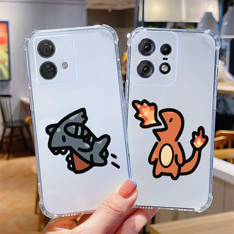 Charming Cartoon Clear Phone Case - Transparent Protective Cover