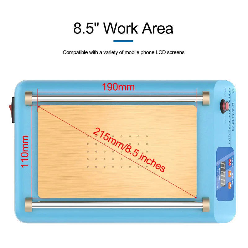 Screen Separator SUNSHINE S-918L LCD For Mobile Phone Below 8 Inches Super Suction Screen Repair