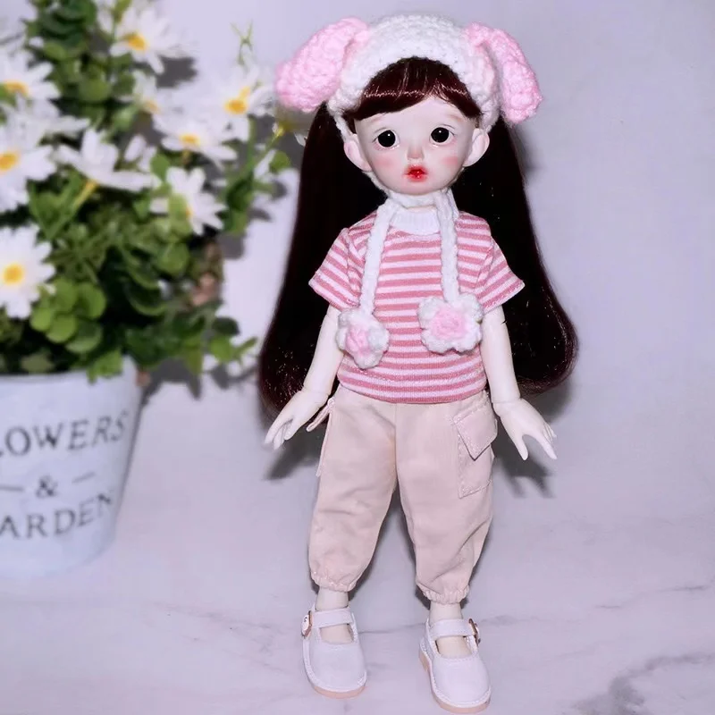 

Одежда для куклы BJD 1/6, хлопковая футболка, джинсовые шорты, подходит для куклы 30 см, модные аксессуары для куклы «сделай сам», наряд для куклы, подарок для девочки