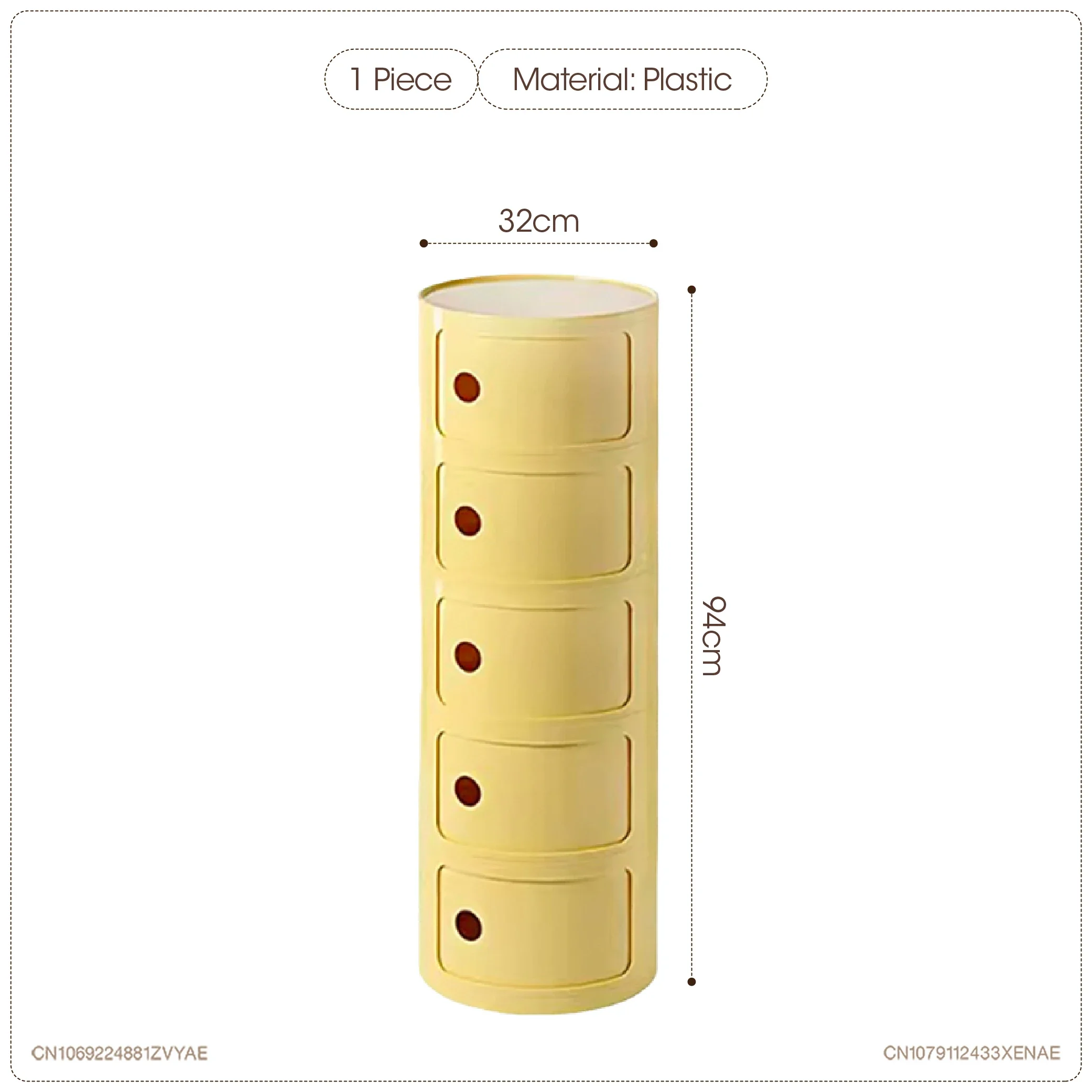 5 Layer Light Yellow