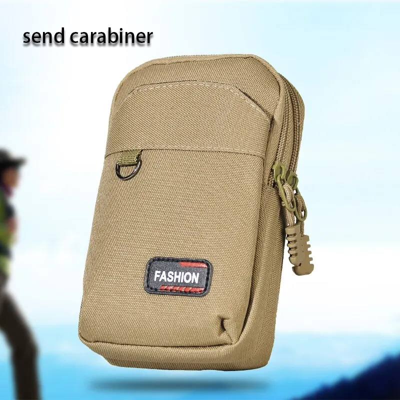 Tactical Waist Bag Double Layer Outdoor Military Men Phone Pouch Camping Hunting