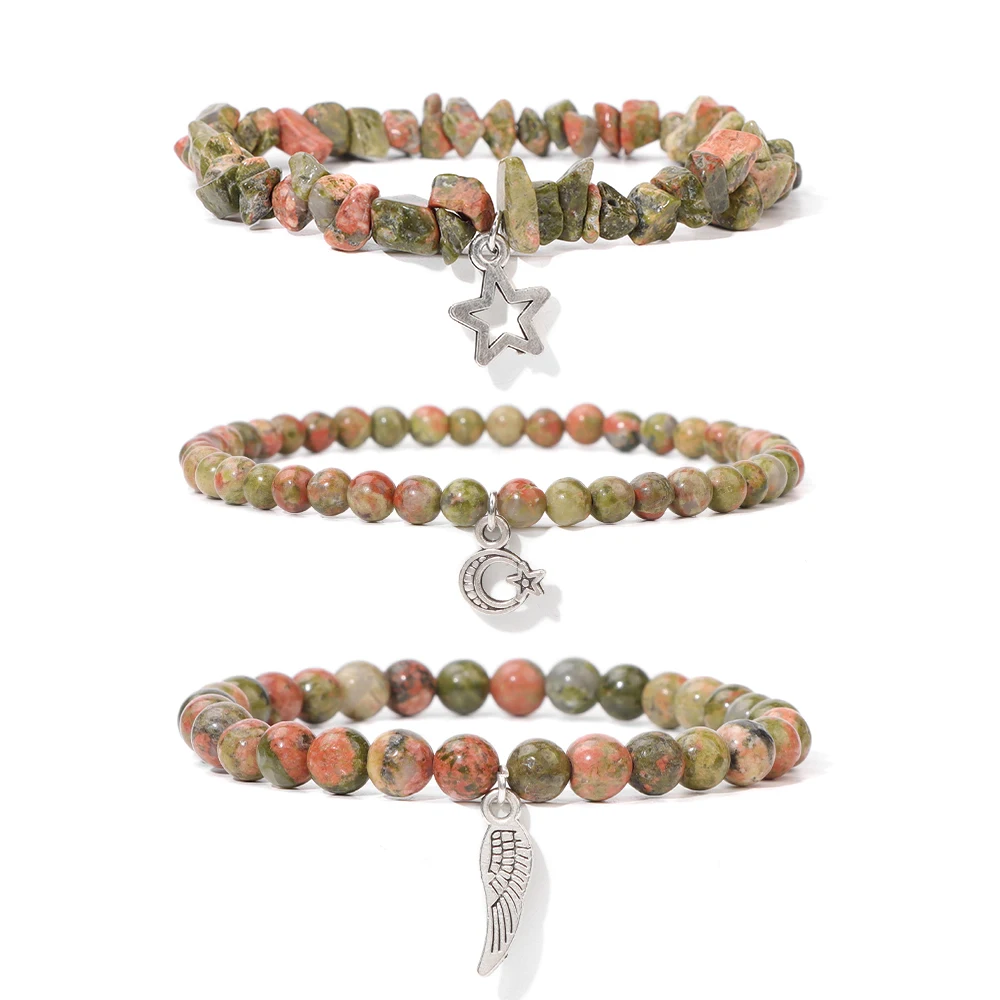 Amethyst Body-Purifying Healing Bracelets Set - Natural Stone Slimming Jewelry