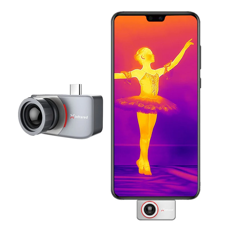 Xinfrared InfiRay 공식 T3pro 열화상 카메라, 산업용 열화상 카메라, 스마트폰용, 안드로이드 C 타입 이미저