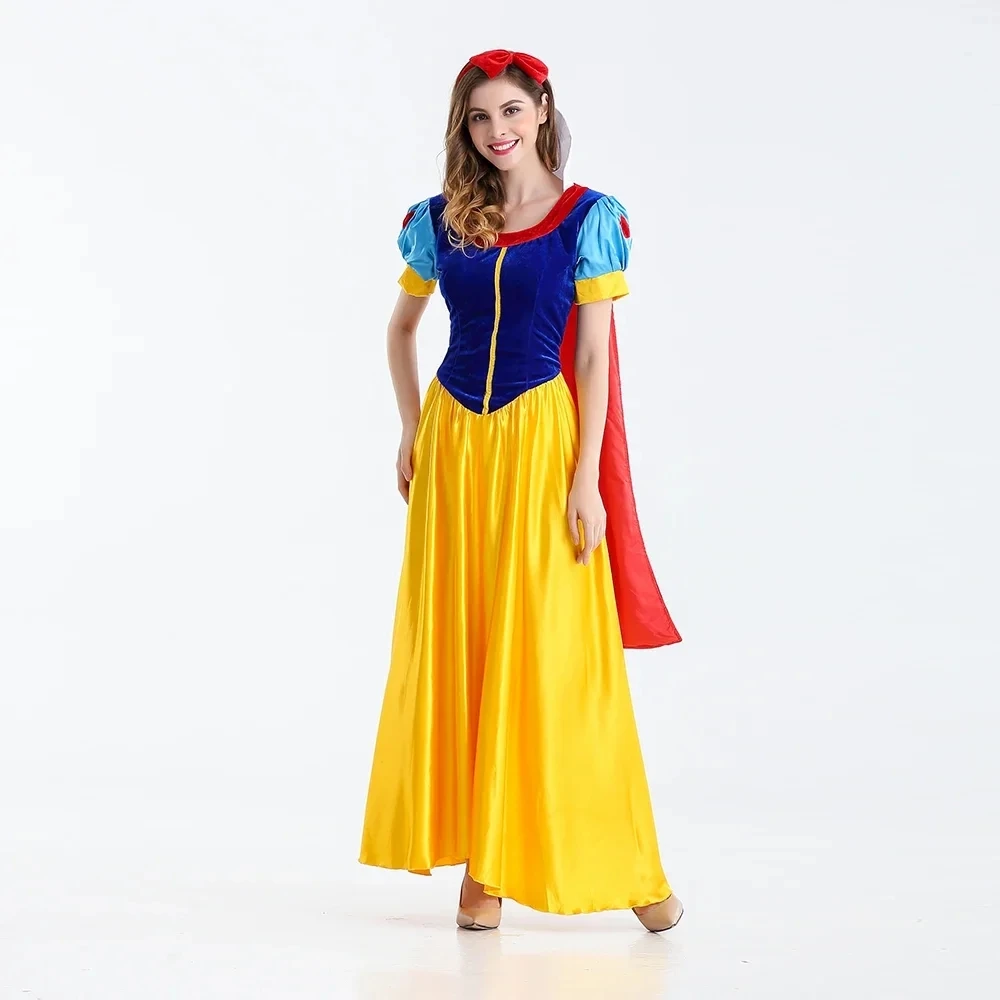 Snow White Princess Costume for Adults - Halloween Cosplay Dress