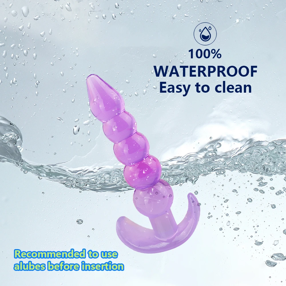 Anal Plug Soft Silicone Asshole Plug Prostate Massager Unisex Adult Ladies Sex Toys