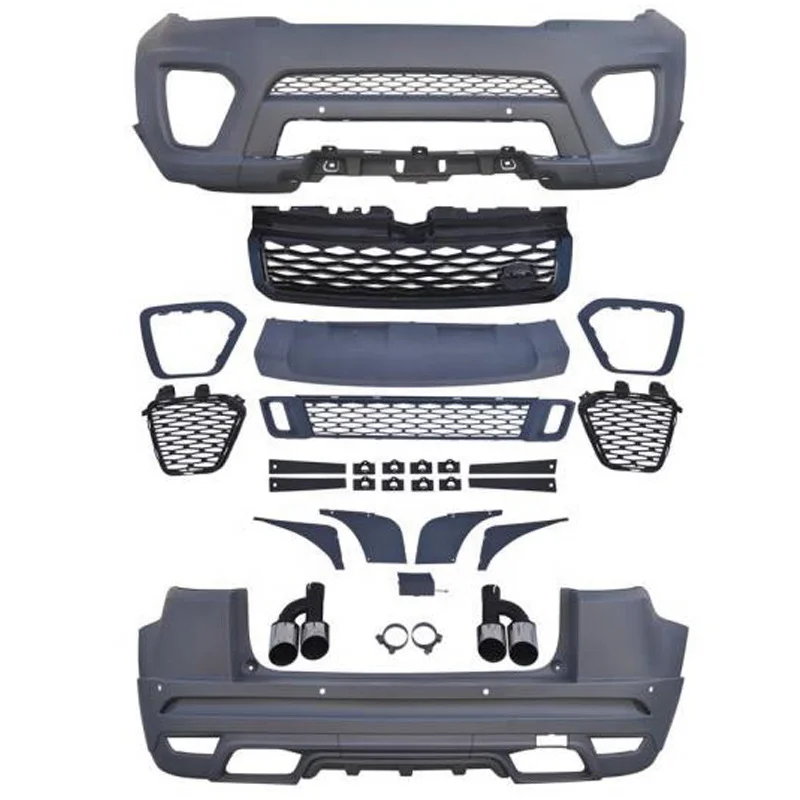 Aggiornamento A Svr Style Full Set Body Fit Paraurti Anteriore Posteriore Per Ll Range Rover Evoque 2011-2019