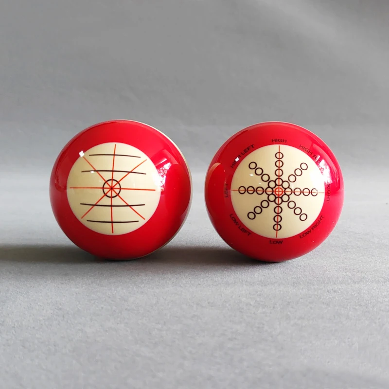 5.72cm Billiard Pool Practice Ball, Wear-resistant Snooker Training Cue Ball with Standard Lines and Dots