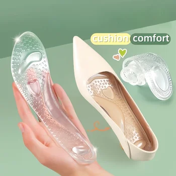 Silicone Heel pad Heel Sticker Heels Protector Adjust Size Adhesive Non-slip Shoe Pads Pain Relief Foot Care Inserts Half Insole 2