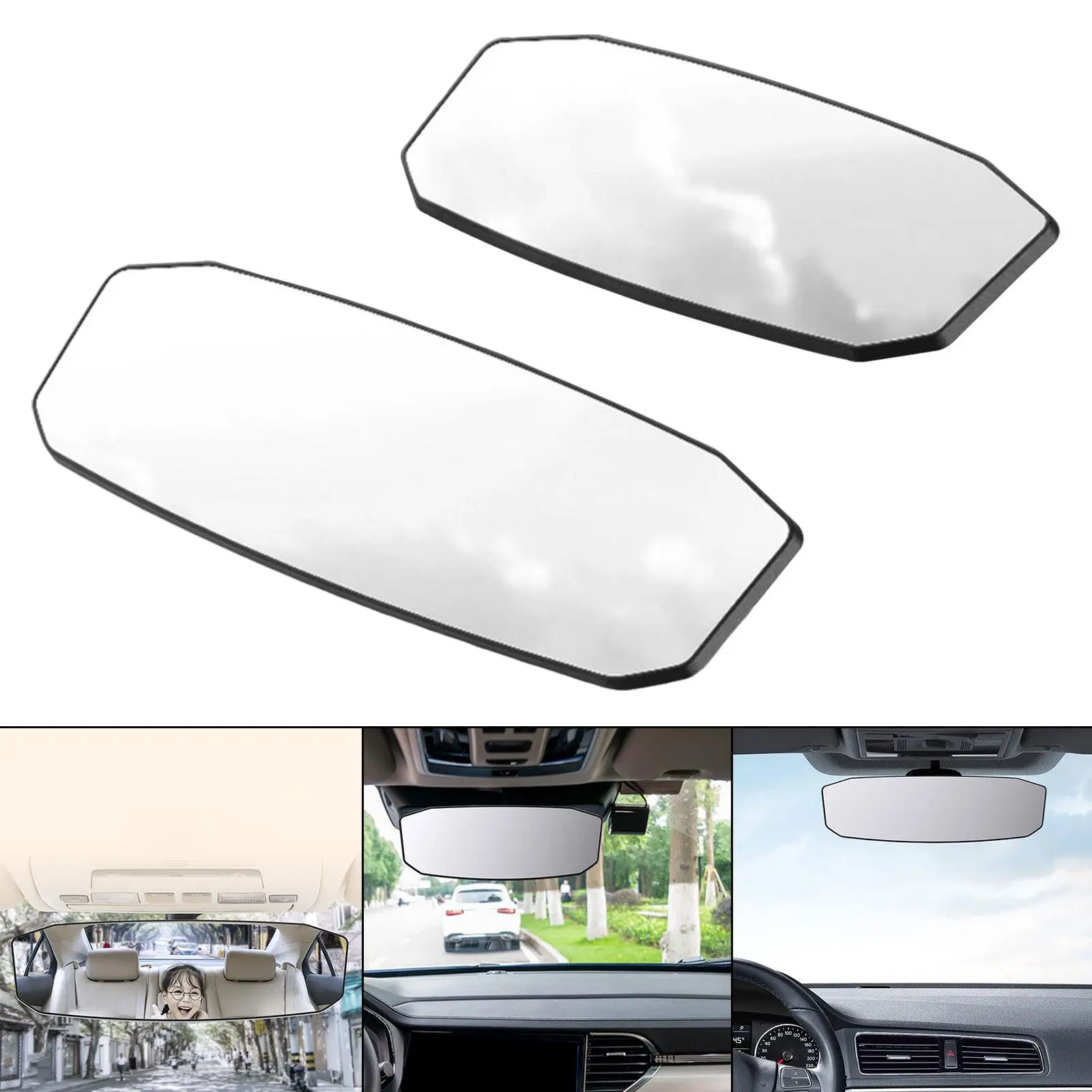 일반 자동차 내부 백미러, 확장 백미러, 파노라마