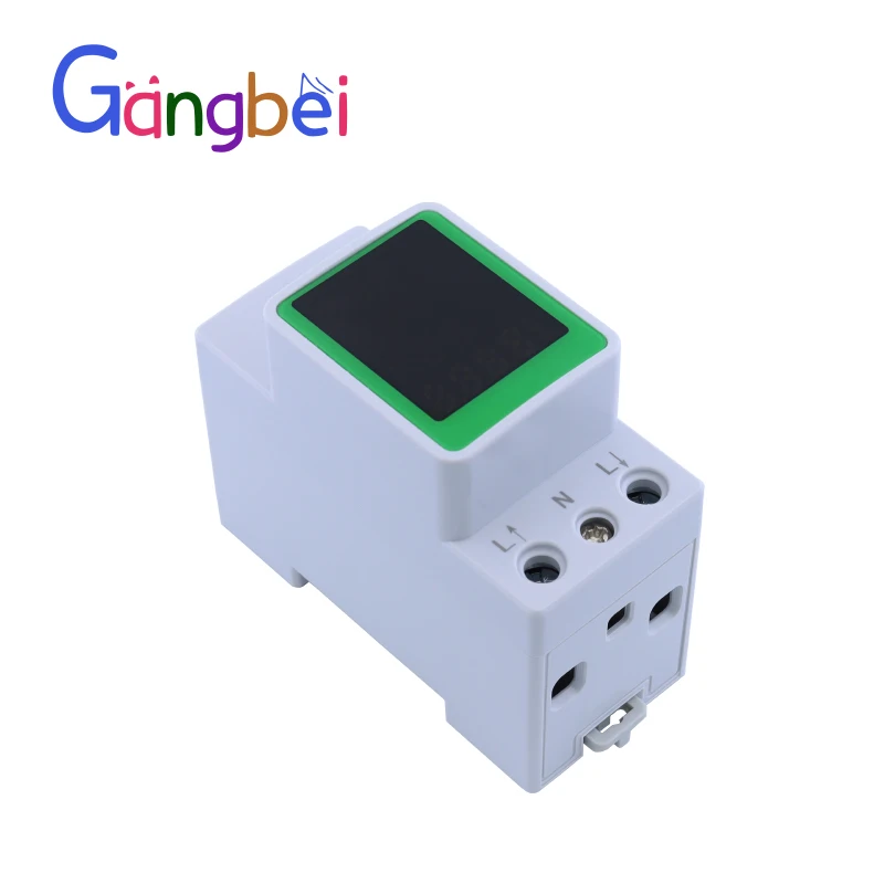 GBDQA 100A AC80-270V Voltage Current KWH Electric energy monitor meter VOLT AMP voltmeter ammeter Wattmeter din rail