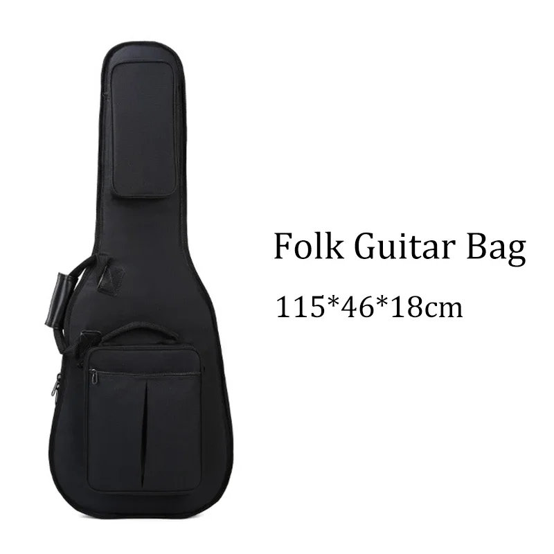 Electric Bass Waterproof Bags shockproof 16mm thicken folk acoustic electric guitar backpacks