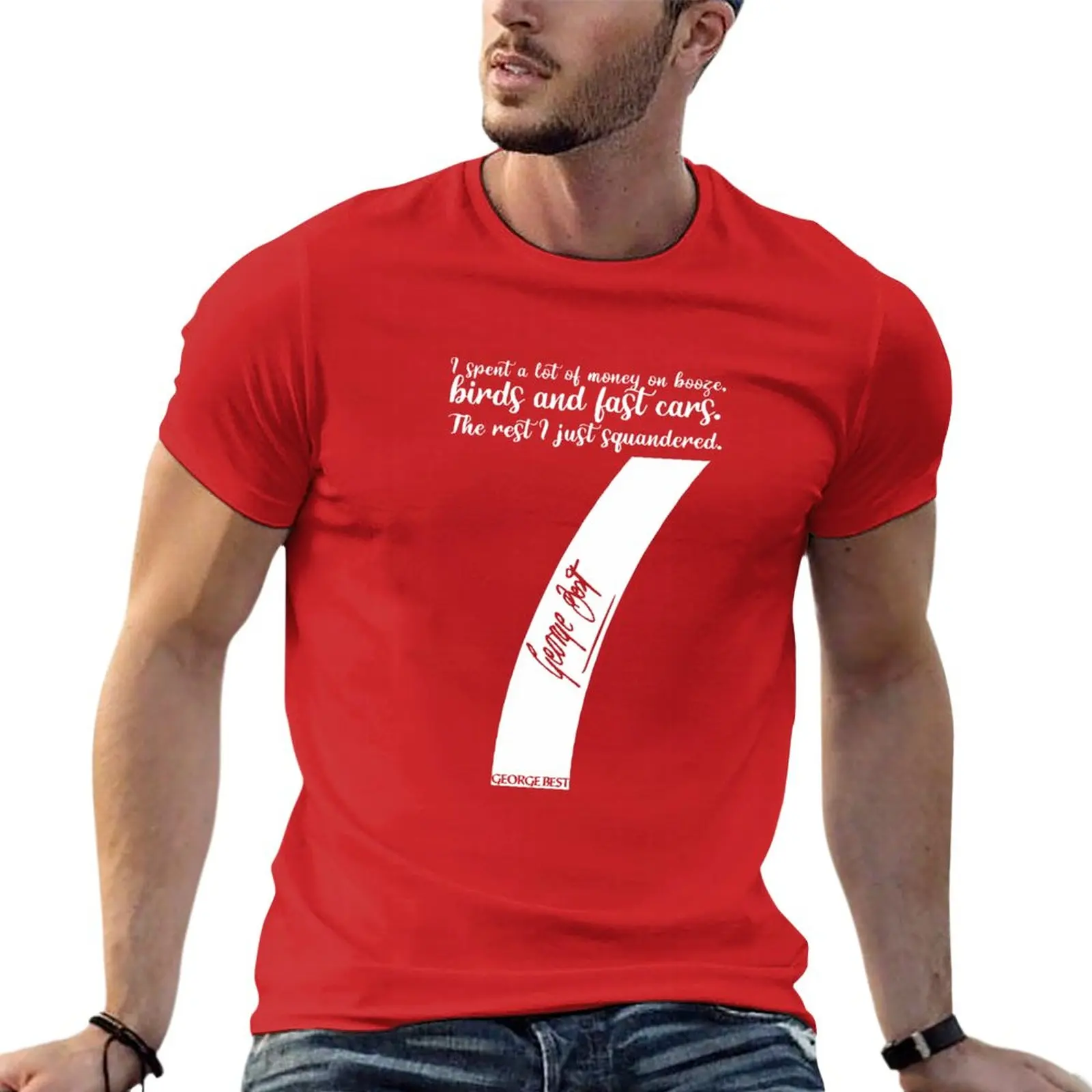 

New Legend of The Red George Best Number Seven T-Shirt T-shirt for a boy vintage clothes men t shirt