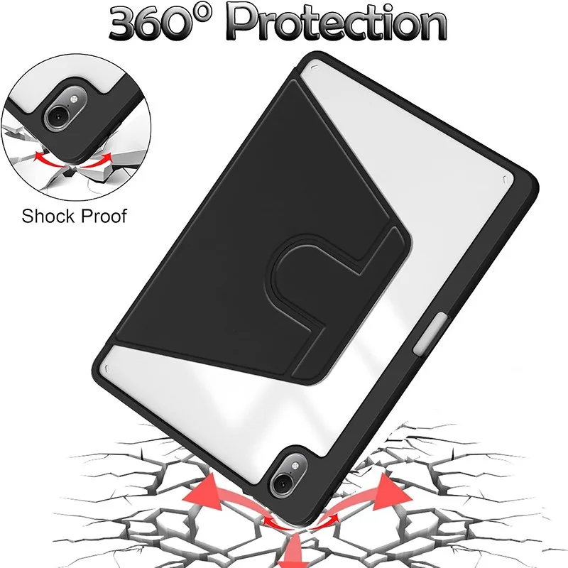 360° Rotating Protective Tablet Cover with Enhanced Flexibility