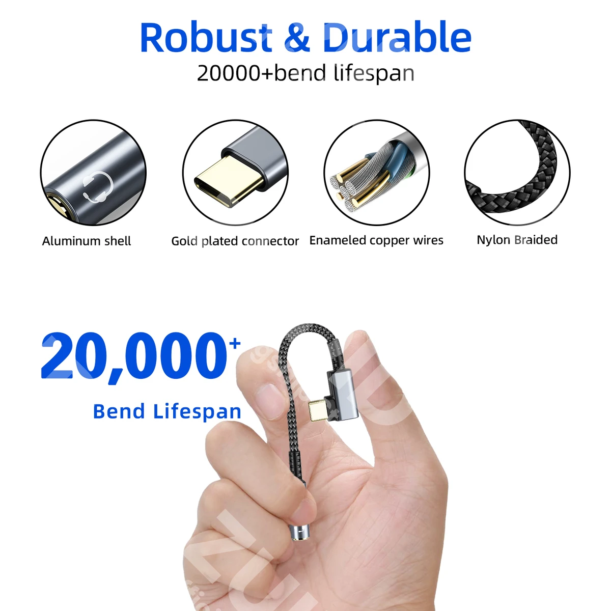 USB Type C 3.5 Jack HiFi Earphone Adapter USB C to 3.5mm Headphones AUX Audio Adapter Cable For iPad Pro Samsung Huawei Xiaomi — view 5