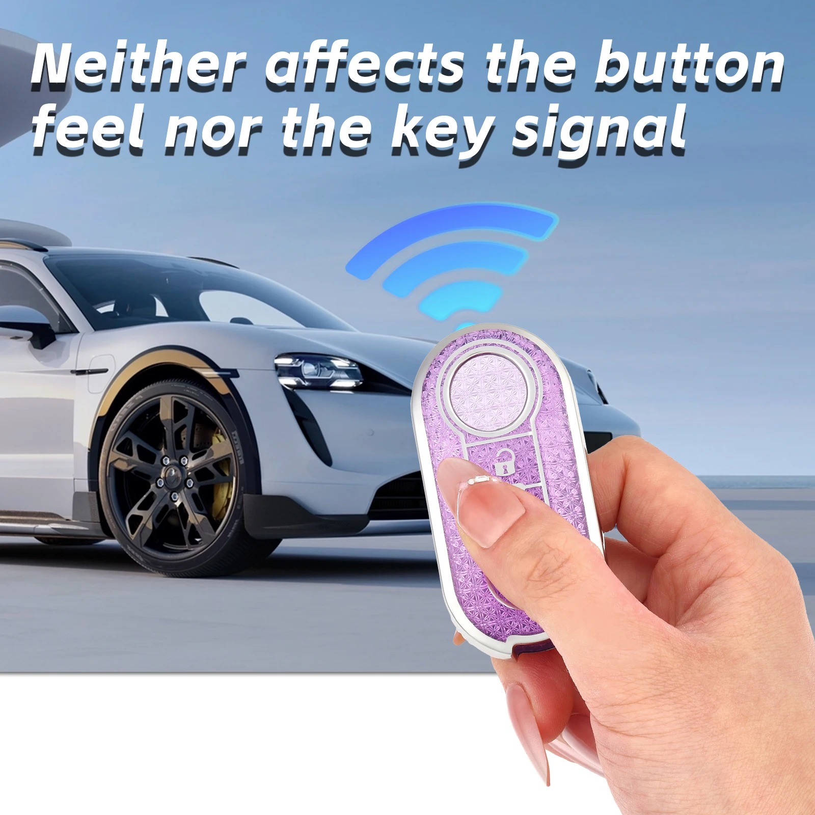 Premium Car Flip Key Case Cover - Stylish Automotive Accessory and Gift