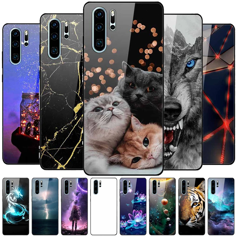Premium Tempered Glass Phone Case with Hard PC Back Cover