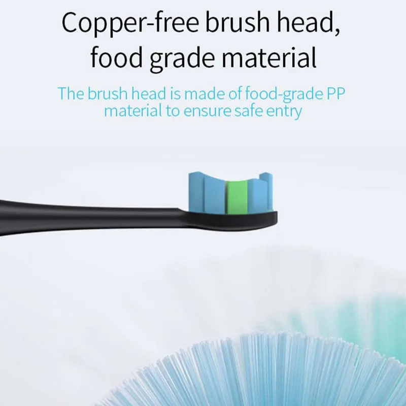 스마트 친환경 충전식 전동 칫솔 (가정 및 여행용, 구강 관리용) 배터리 구동 무선 칫솔