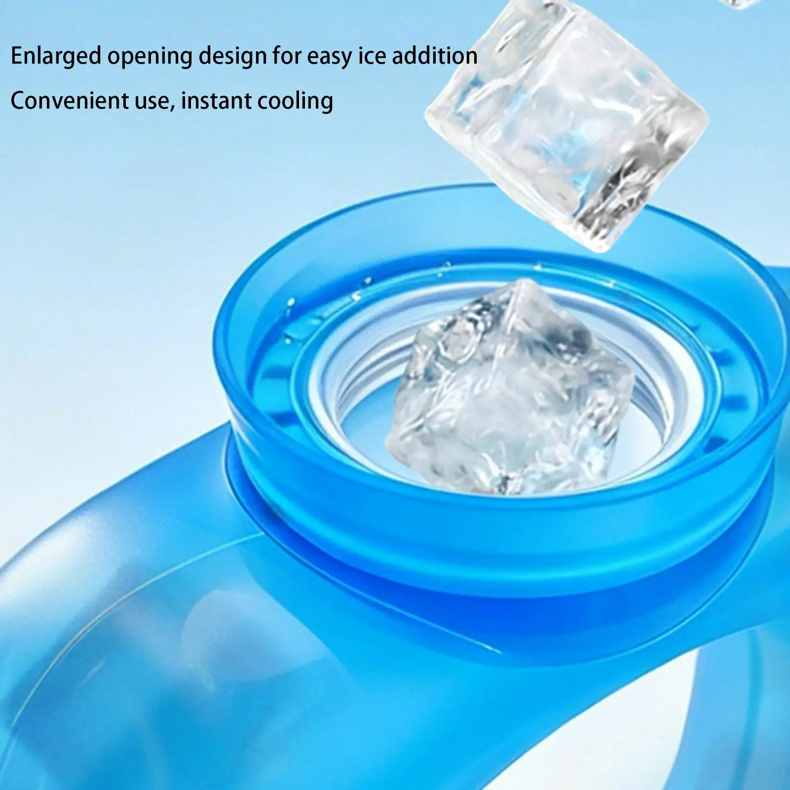 Tubo Refrigerante per il Collo, Fascia Ghiacciata Riutilizzabile Senza Mani e Anti-perdita, Raffreddatore Portatile per Sport all'Aperto, Corsa, Ciclismo, Escursionismo, Viaggi Estivi - Image 6