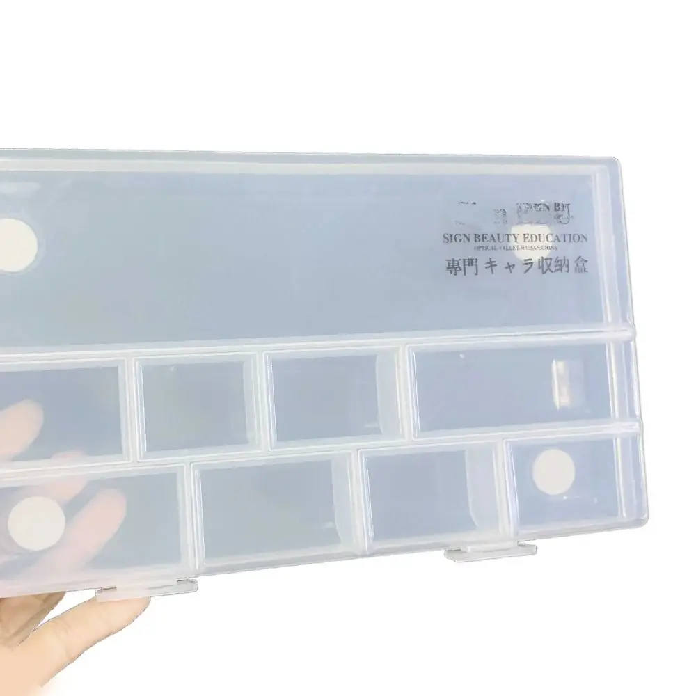 Thickened Makeup Artist Storage Box Plastic Transparent Stylist Rectangle Case Large Capacity Makeup Brush Storage