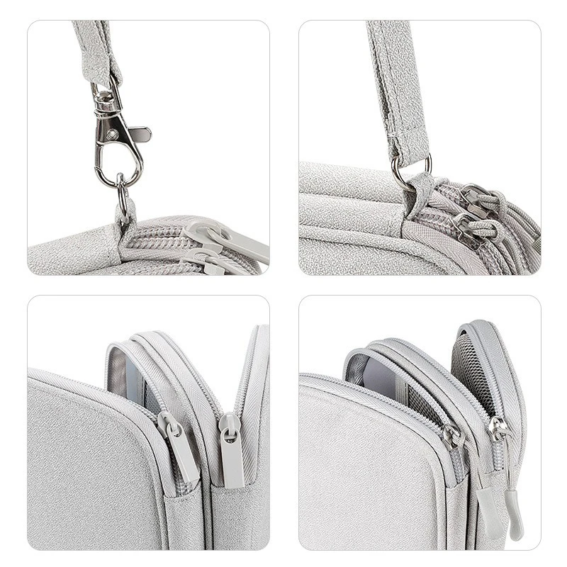 Borsa da viaggio Custodia portaoggetti Organizzatore portatile in filo Borsa con cerniera Accessori per le vacanze Viaggio da viaggio Indispensabile - immagine 4