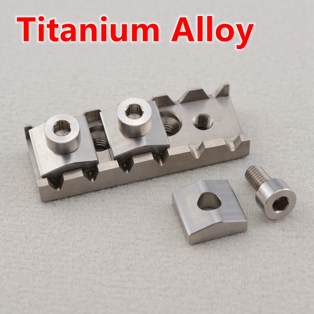 

Titanium Alloy Electric Guitar Tremolo System Bridge Locking Nut String Lock 42MM/43MM - JP(Origin)