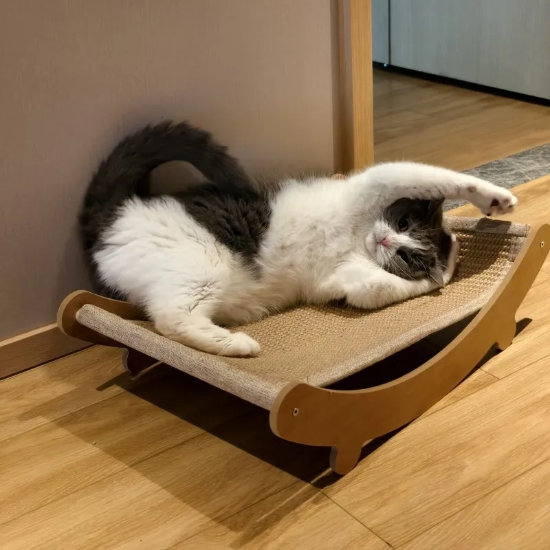 Cat Toy Cat Scratching Mat Cat Scratch Board Cat Scratch Bed Cat Scratch Protection Pads Wooden Multifuction Detachable Cats Sleeping Bed
