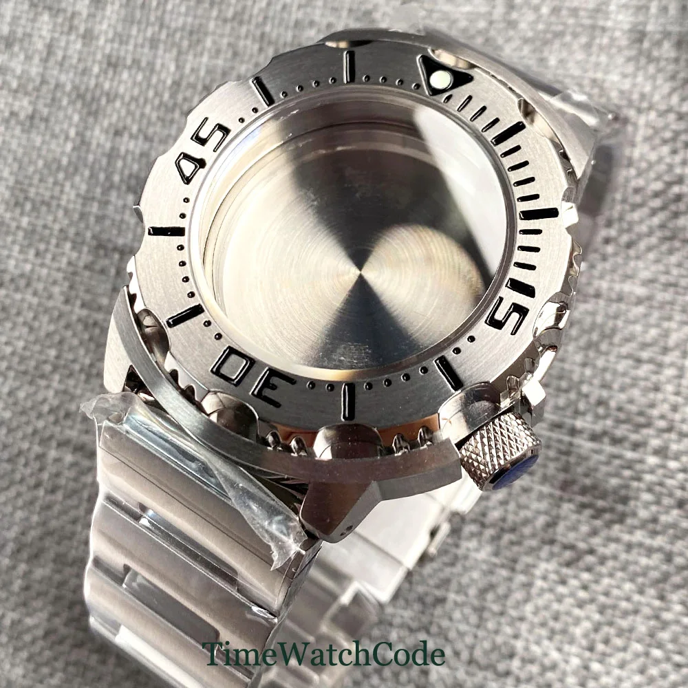 

AR Coating Diver Watch Case PVD Case Fits NH35A NH36A 200m Waterproof Sapphire Crystal 3.8 o'clock Crown Anti-reflection