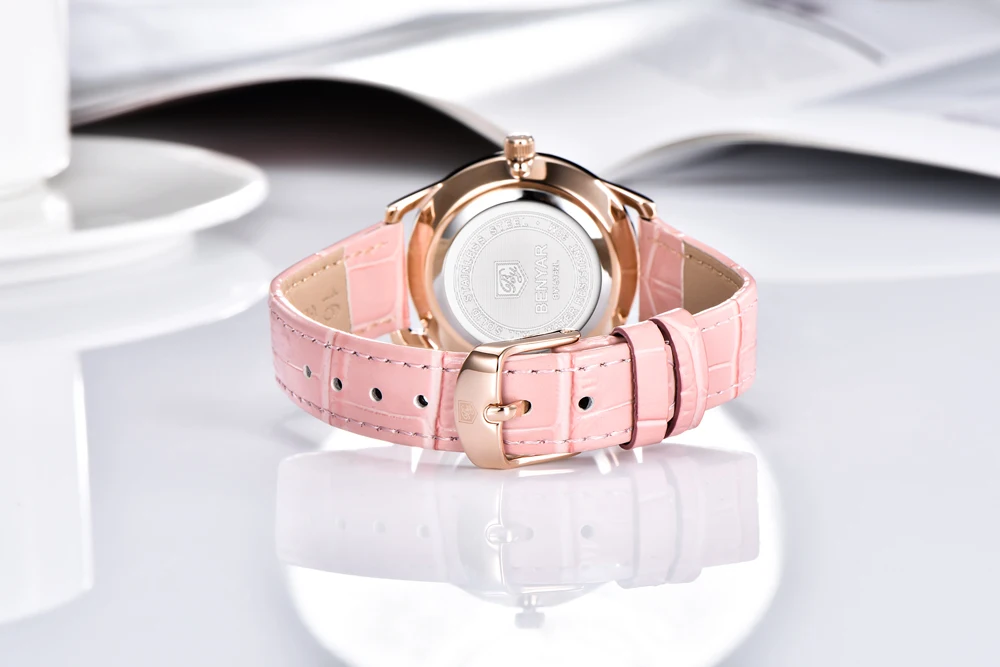 quartzo, elegante, marca superior, luxo, novo, moda