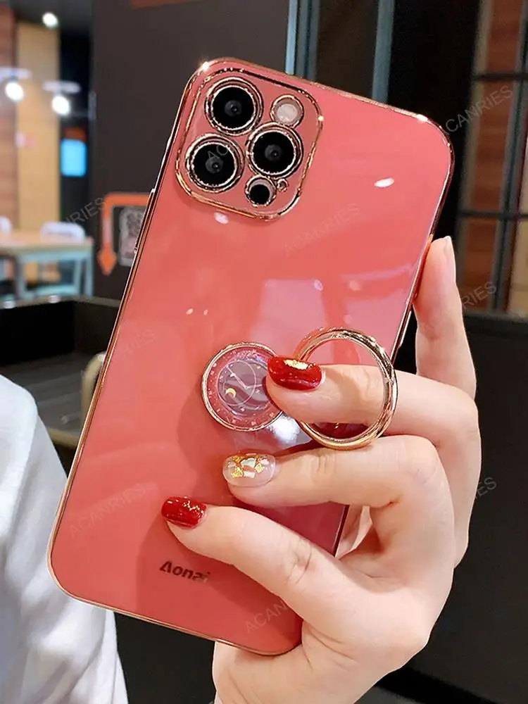 Luxury Ring Holder Case On For Xiaomi Redmi Note Pro 8t Note8