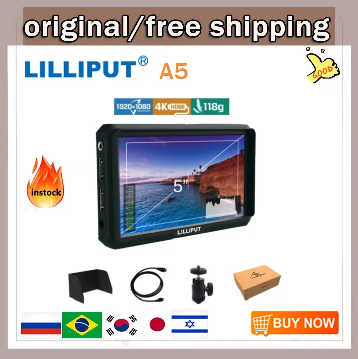 Lilliput A5 5" IPS 4K Camera Monitor for DSLR or