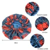 Extra Large Satin Women Beauty African Print Bonnet Sleep Night Cap Head Cover Elastic Chemo Caps Hair Loss Headscarf Hat Wraps 3